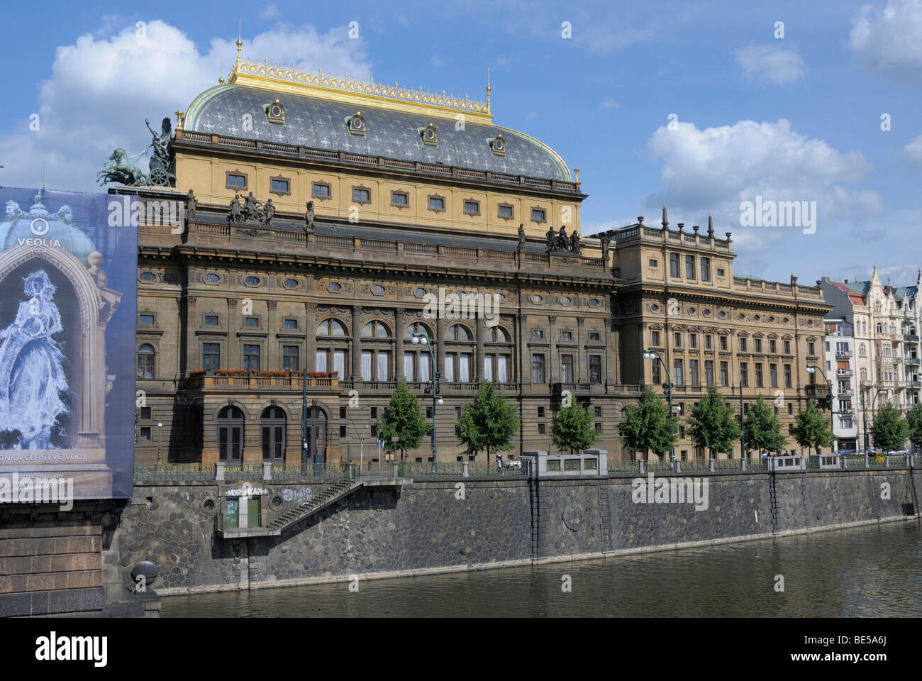 Teatro Nazionale di Praga Repubblica Ceca, Europa Foto Stock