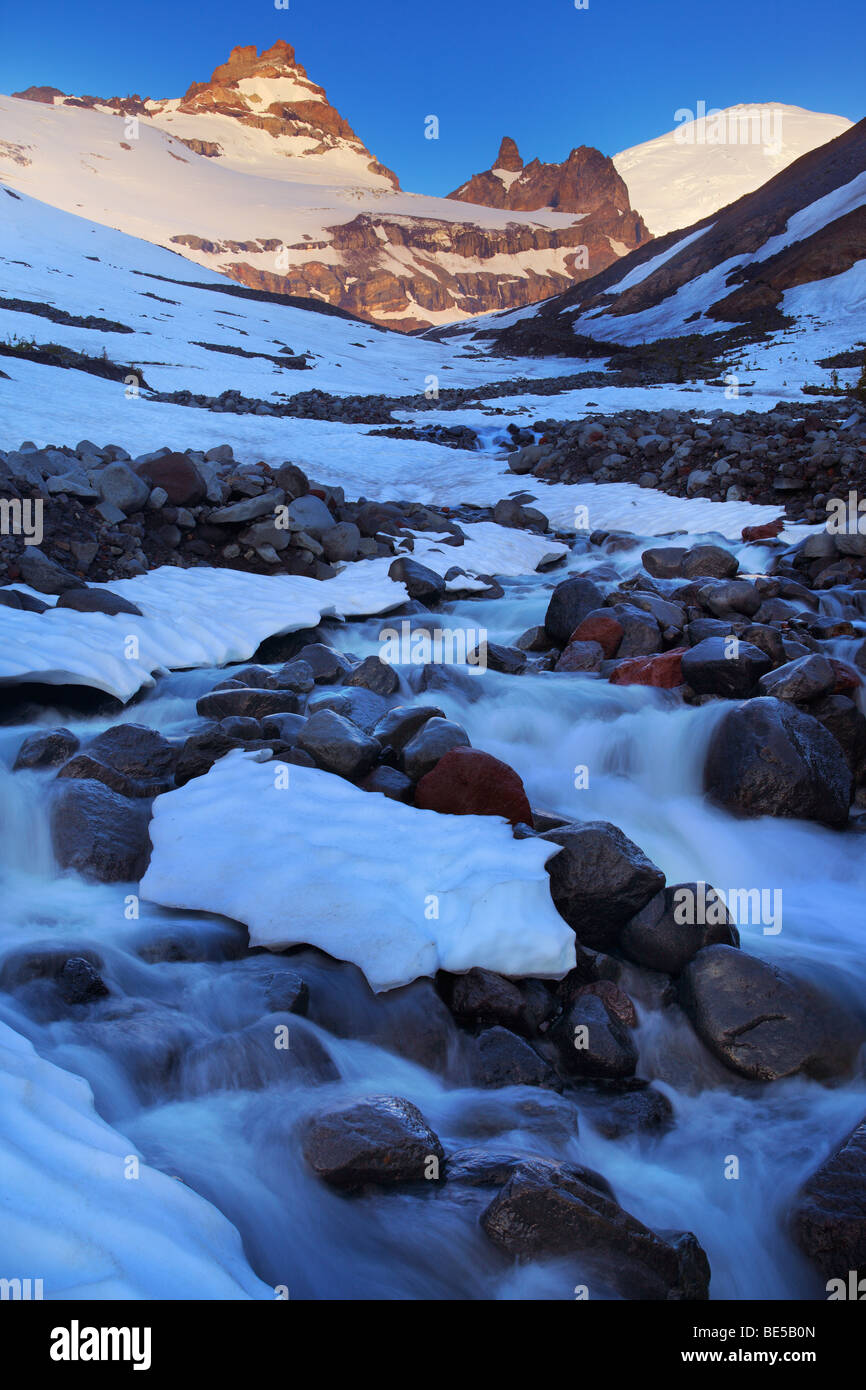 Padella Creek in inverno Foto Stock