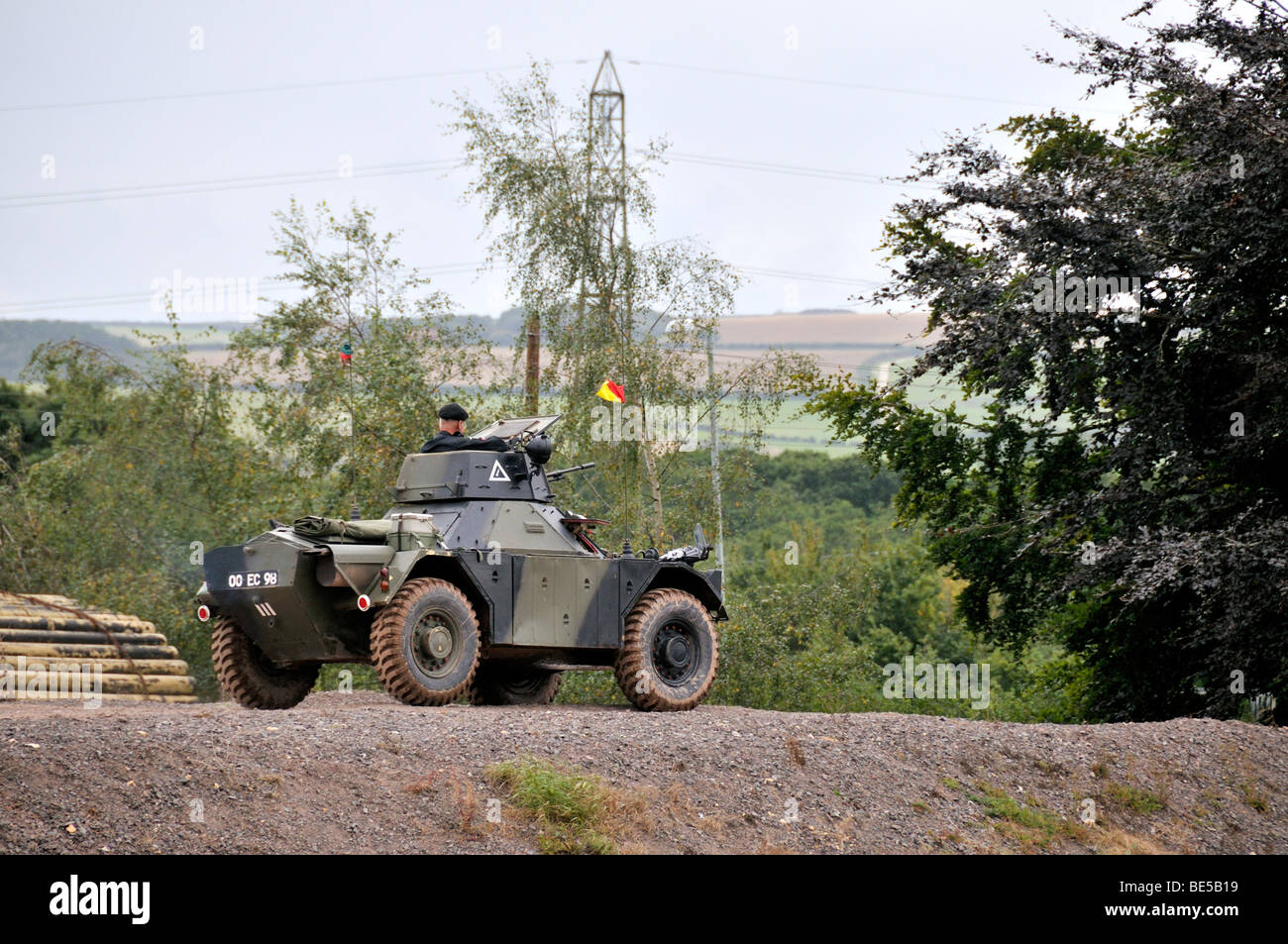 Militare inglese Ferret Scout veicolo blindato Foto Stock
