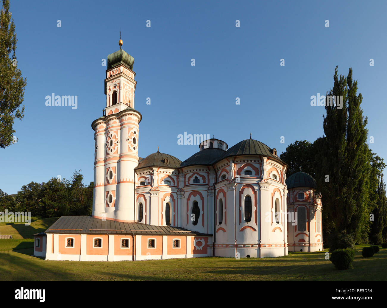 Karlskirche, Chiesa di San Carlo Borromeo, Volders, Valle Inn, Tirolo, Austria, Europa Foto Stock