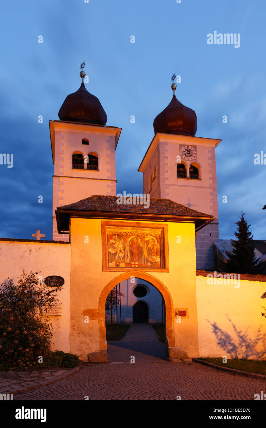Chiesa Christus Salvator und Allerheiligen, Cristo Salvator e di tutti i santi, Millstatt, in Carinzia Austria, Europa Foto Stock