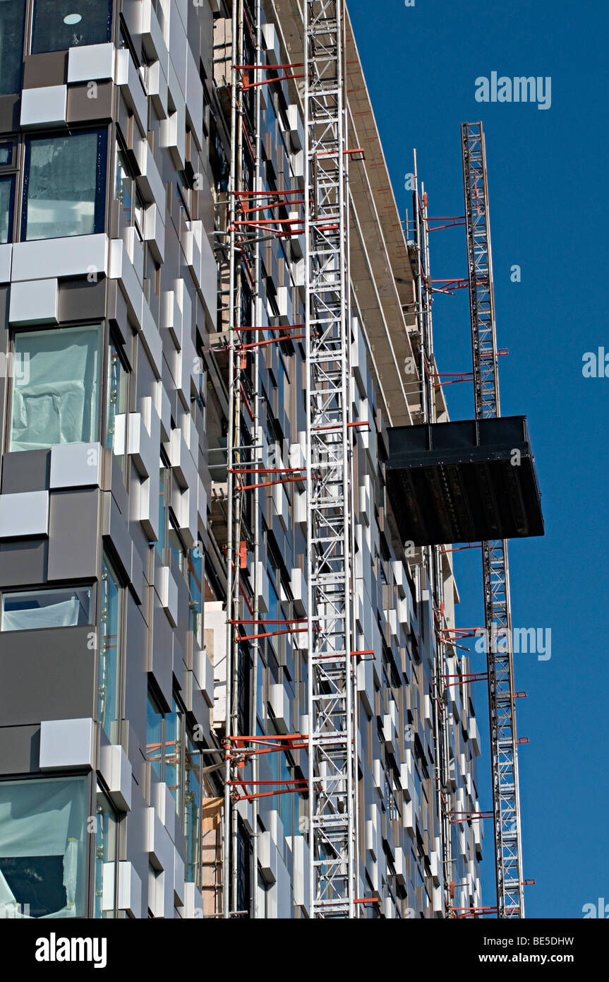 Immagini della costruzione del cubo in Birmingham, che è un nuovo pluripremiato complessi misti accanto alla casella birmingham Foto Stock