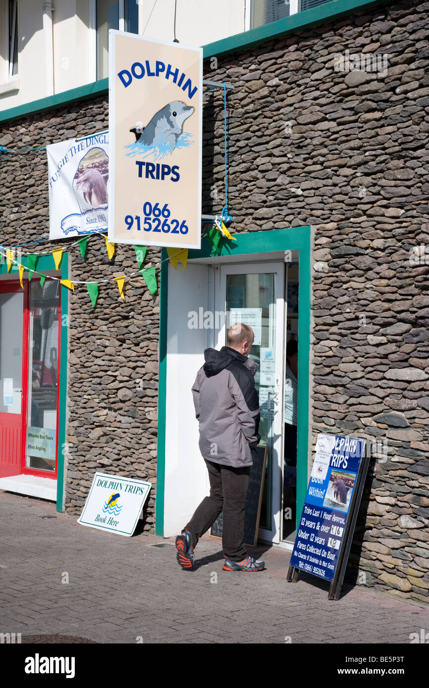 Osservazione dei Delfini Ufficio Porto di Dingle Contea di Kerry Foto Stock