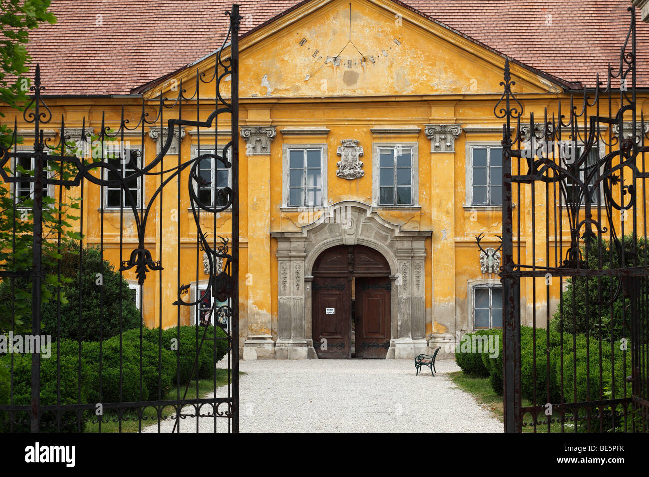 Schloss Marchegg castello, Marchfeld, Austria Inferiore, Austria, Europa Foto Stock