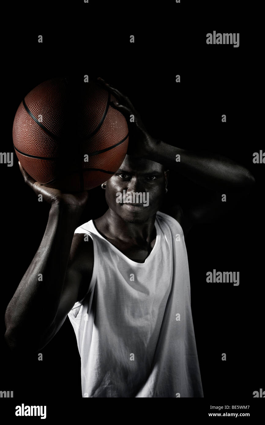 Giocatore di basket, ritratto Foto Stock