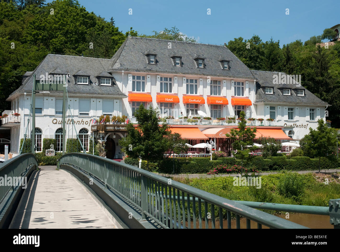 Hotel Quellenhof, Bad Kreuznach resort per la salute, Renania-Palatinato, Germania, Europa Foto Stock