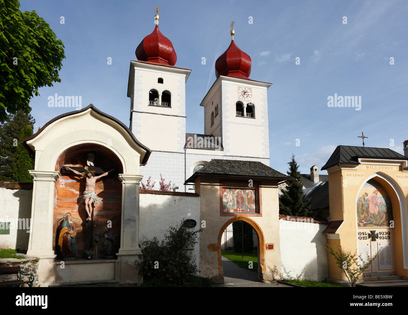 Chiesa Christus Salvator und Allerheiligen, Cristo Salvator e di tutti i santi, Millstatt, in Carinzia Austria, Europa Foto Stock