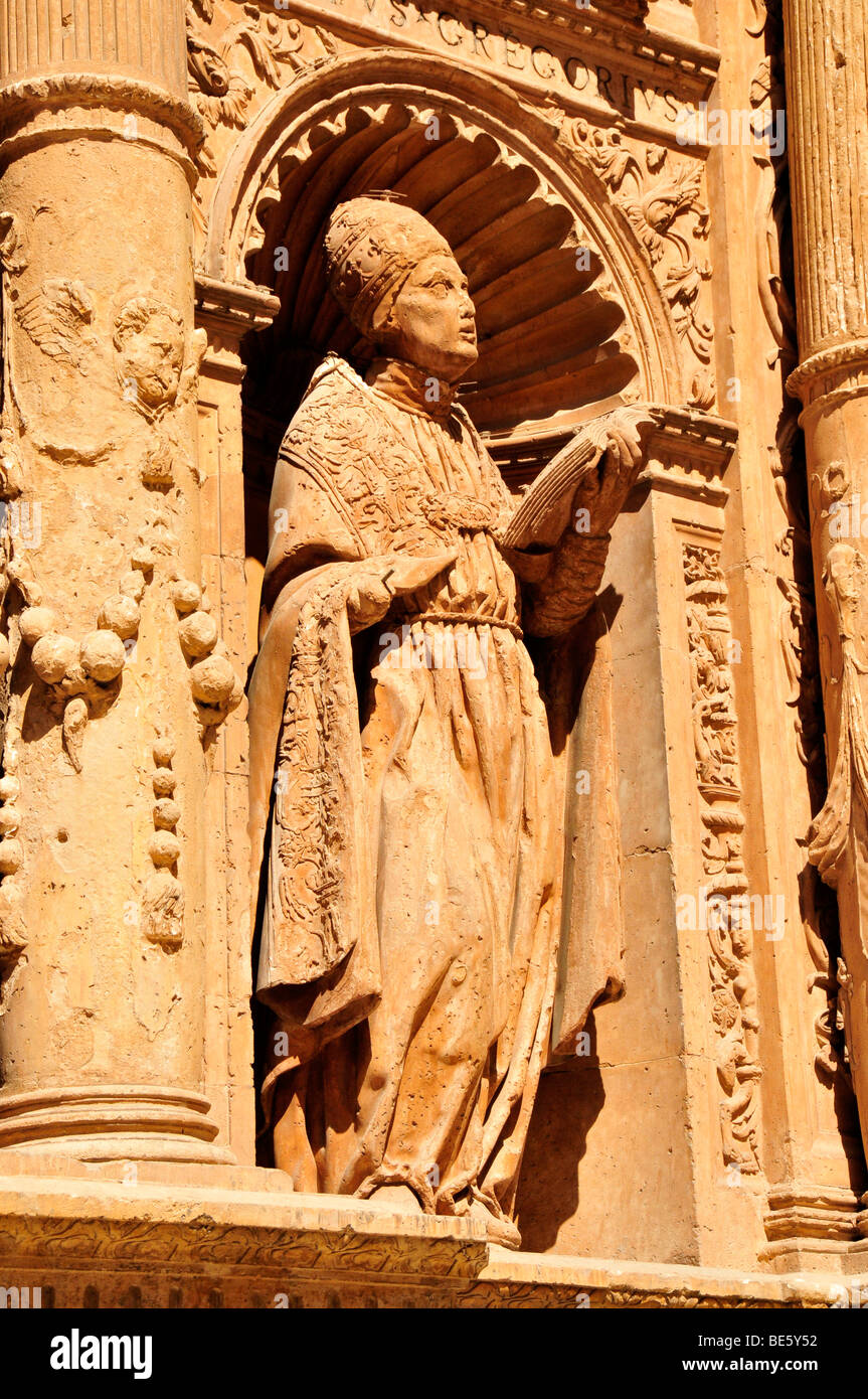 Dettaglio del gotico La Seu Cathedral, Palma de Maiorca, Maiorca, isole Baleari, Spagna, Europa Foto Stock