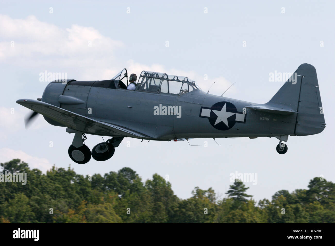 North American T-6 aereo, Louisa, Virginia Foto Stock