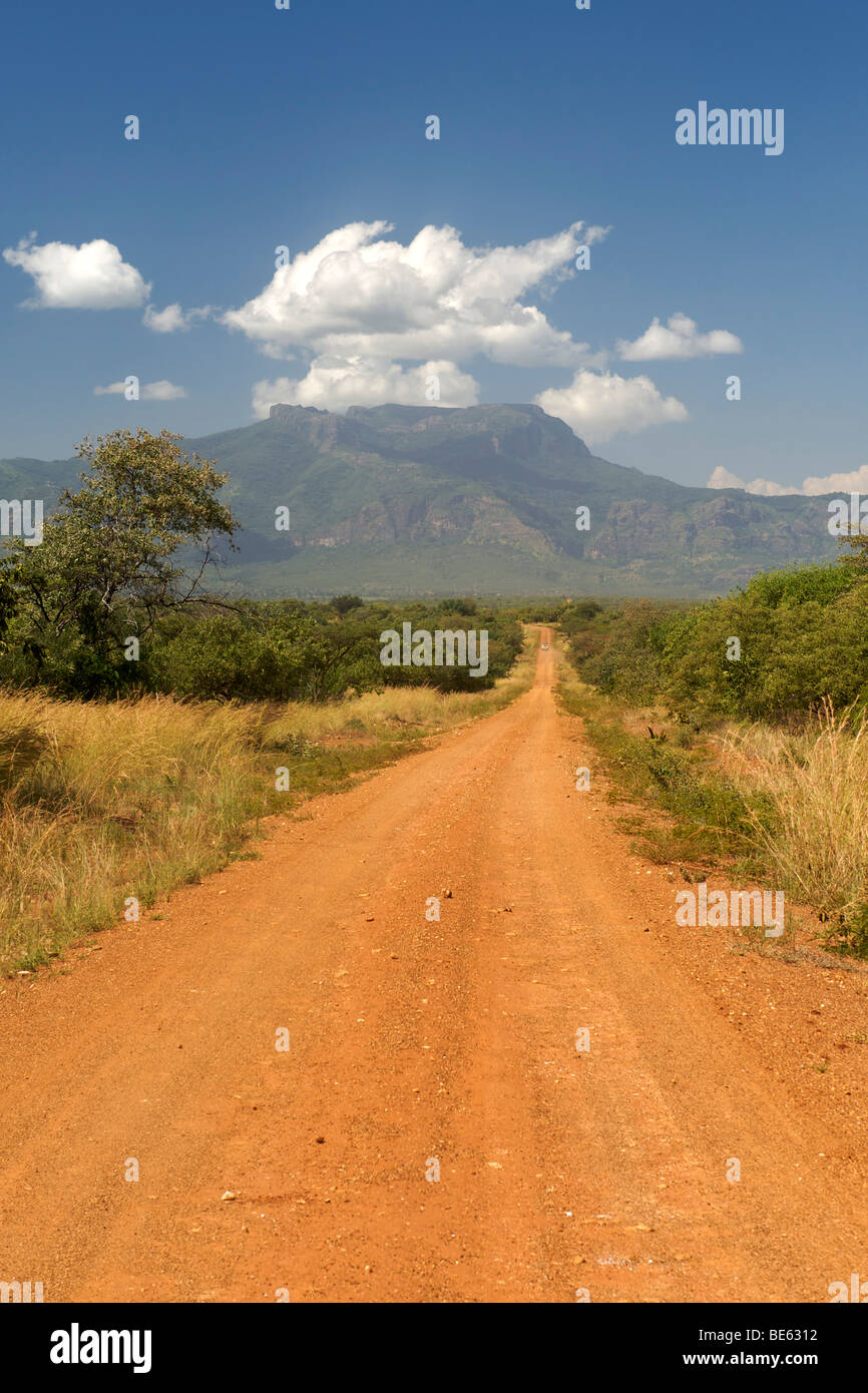 Mt Kadam (3068m) nella gamma Debasien di montagne in Nakapiripirit regione orientale di Uganda. Foto Stock