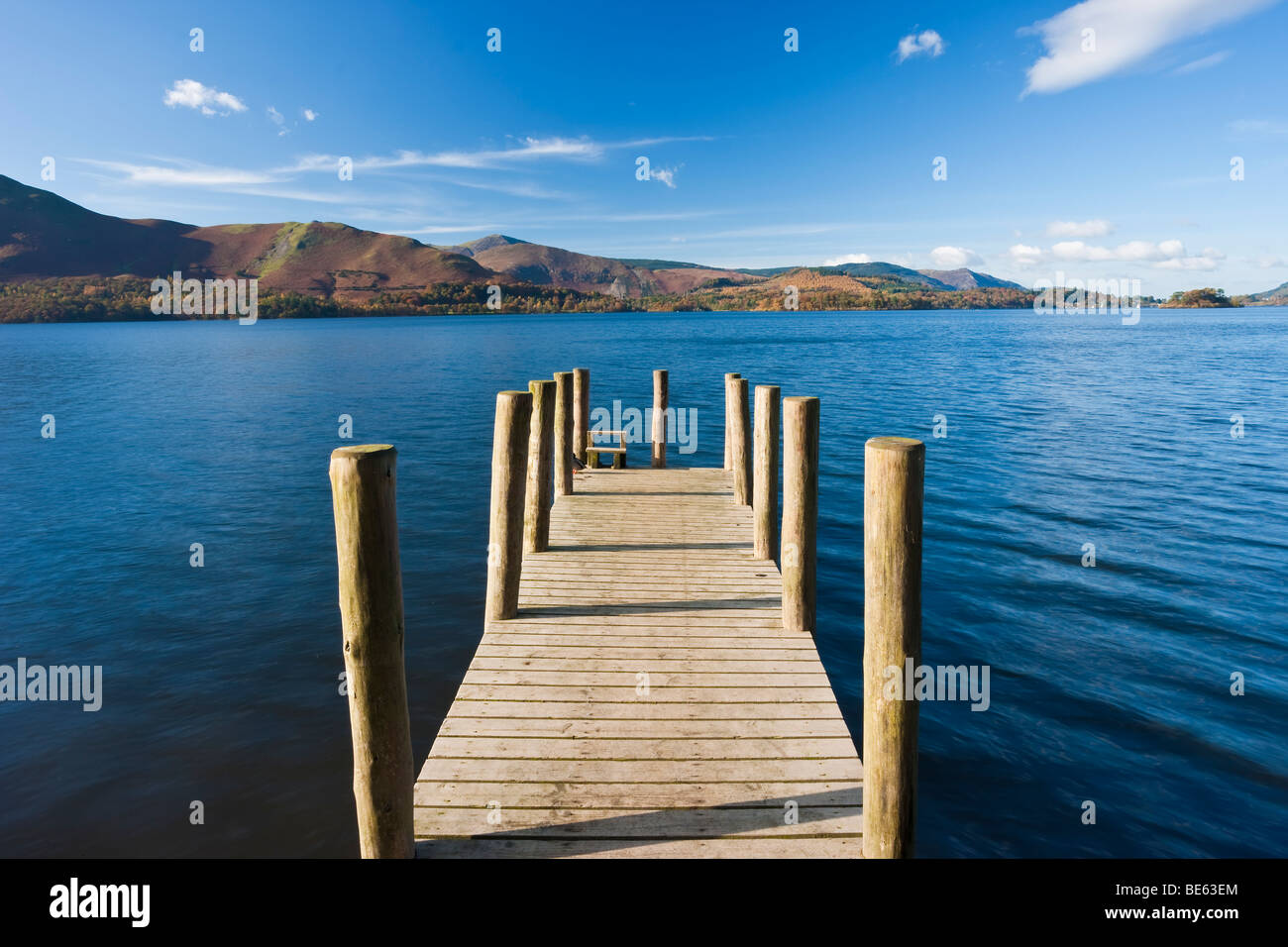 Barrow Bay, Derwent Water Lake District, Cumbria, Inghilterra Foto Stock