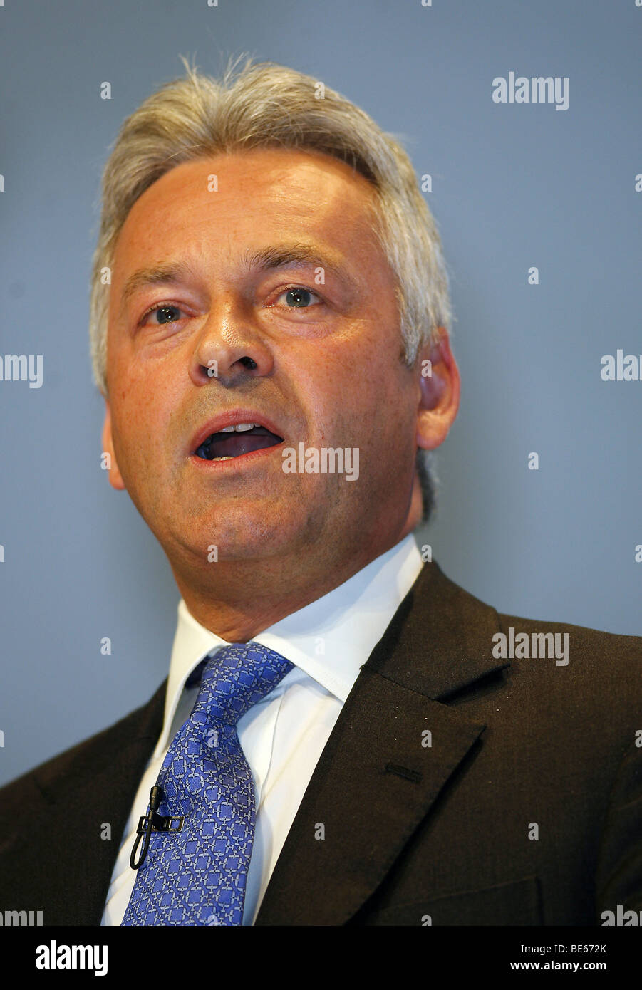 ALAN DUNCAN MP OMBRA SEGRETARIO PER GLI AFFARI 29 settembre 2008 CPI BIRMINGHAM INGHILTERRA Foto Stock