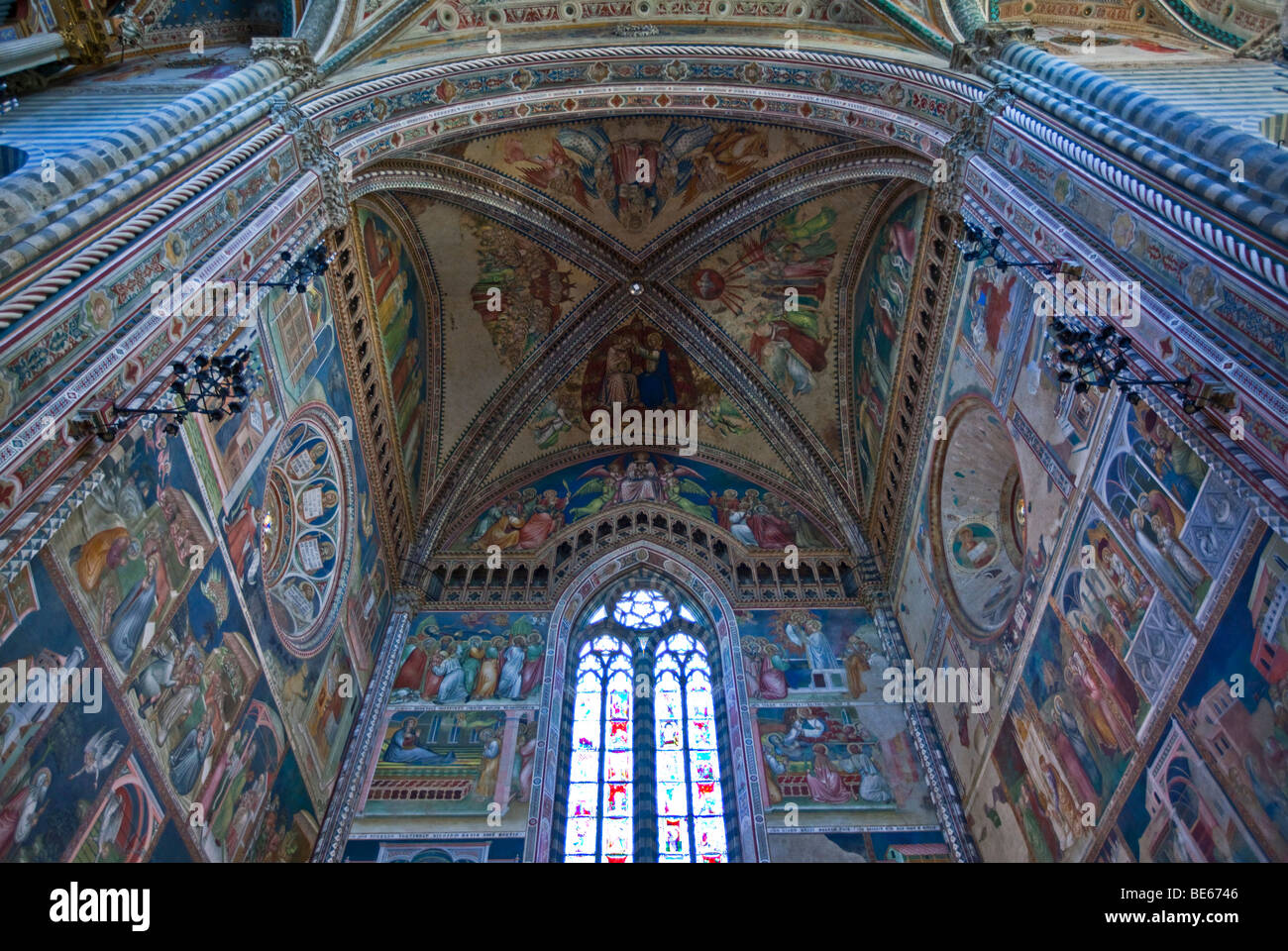 L'Italia,Umbria,Orvieto,l'interno del Duomo Foto Stock