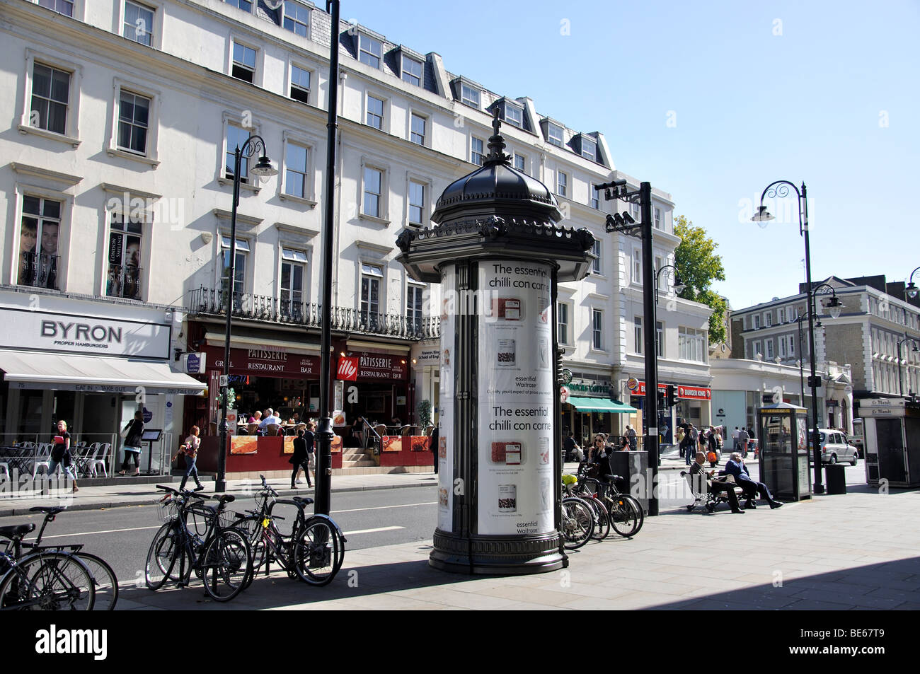 Gloucester Road, Kensington, Royal Borough di Kensington e Chelsea, London, England, Regno Unito Foto Stock