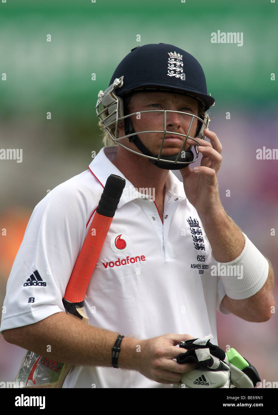 IAN BELL INGHILTERRA & WARWICKSHIRE CCC HEADINGLEY LEEDS INGHILTERRA 07 Agosto 2009 Foto Stock