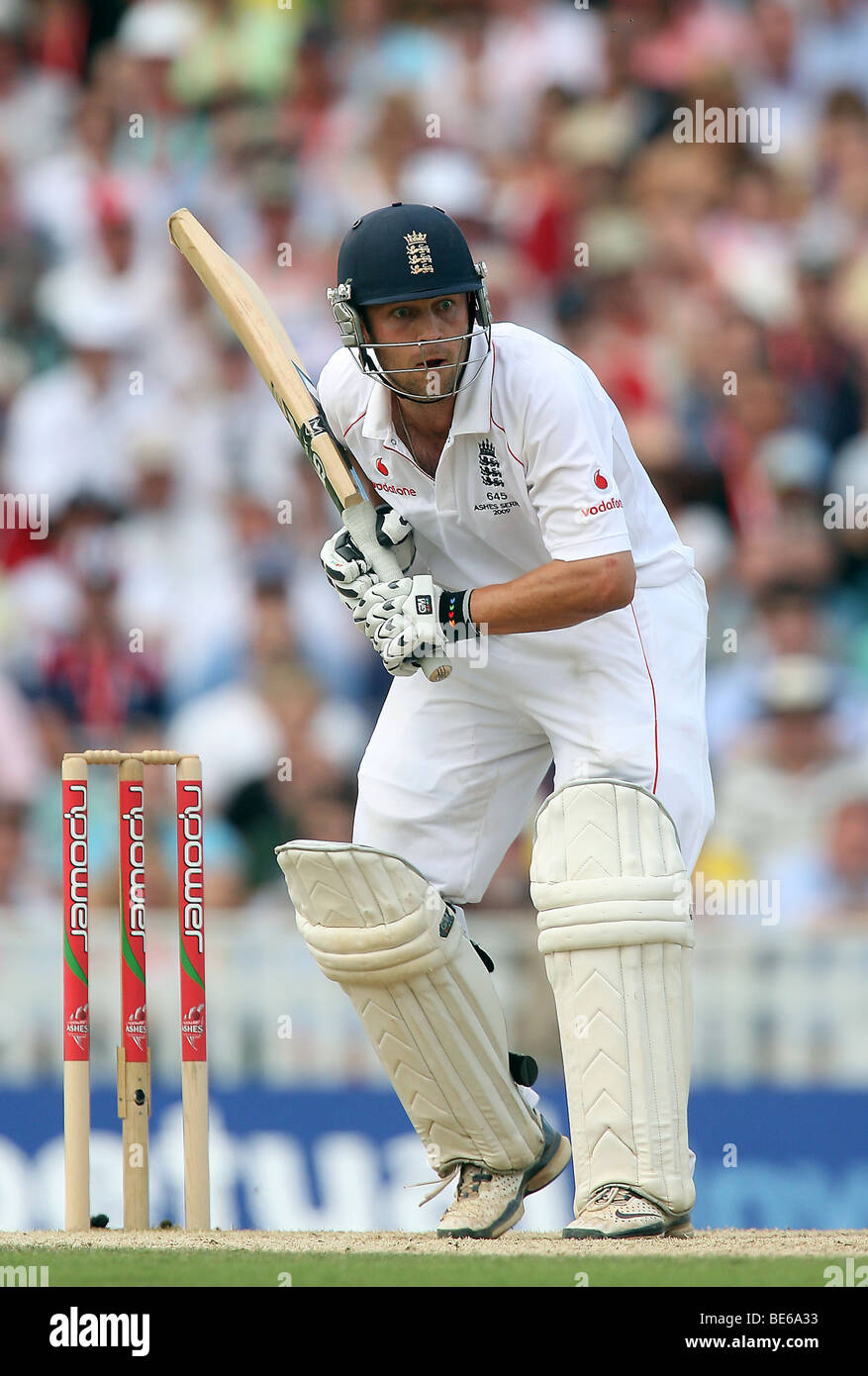 JONATHAN TROTT INGHILTERRA & WARWICKSHIRE CCC Brit Oval Londra Inghilterra 22 Agosto 2009 Foto Stock