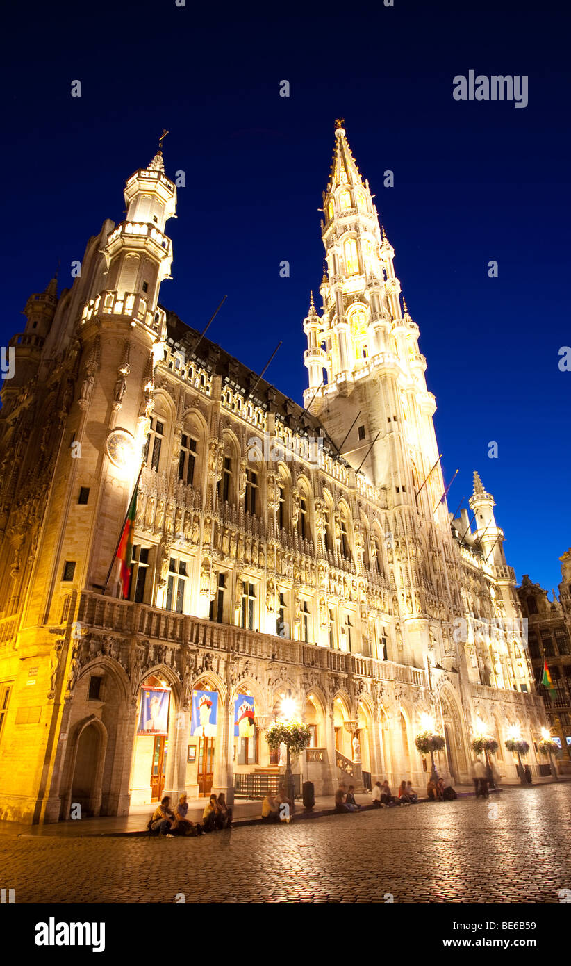 Grand Place o Grote Markt di Bruxelles, Belgio Foto Stock