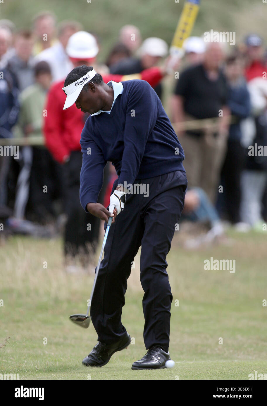 VIJAY cantare 2ND SHOT SU 7TH HOL OPEN TURNBERRY 2009 Turnberry Ayrshire in Scozia il 17 Luglio 2009 Foto Stock