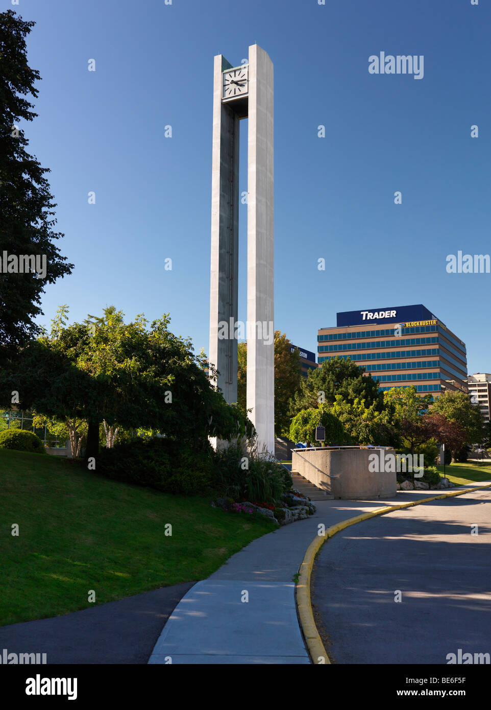 Etobicoke Civic Center torre dell'orologio. Toronto, Ontario, Canada. Foto Stock