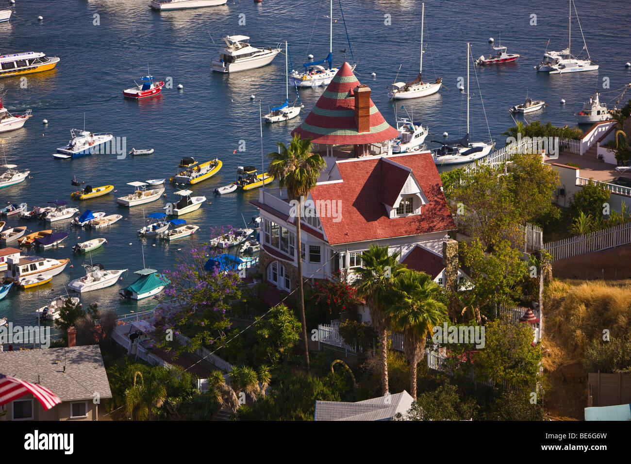 AVALON, CA, Stati Uniti d'America - Holly Hill House, sull isola di Santa Catalina Foto Stock