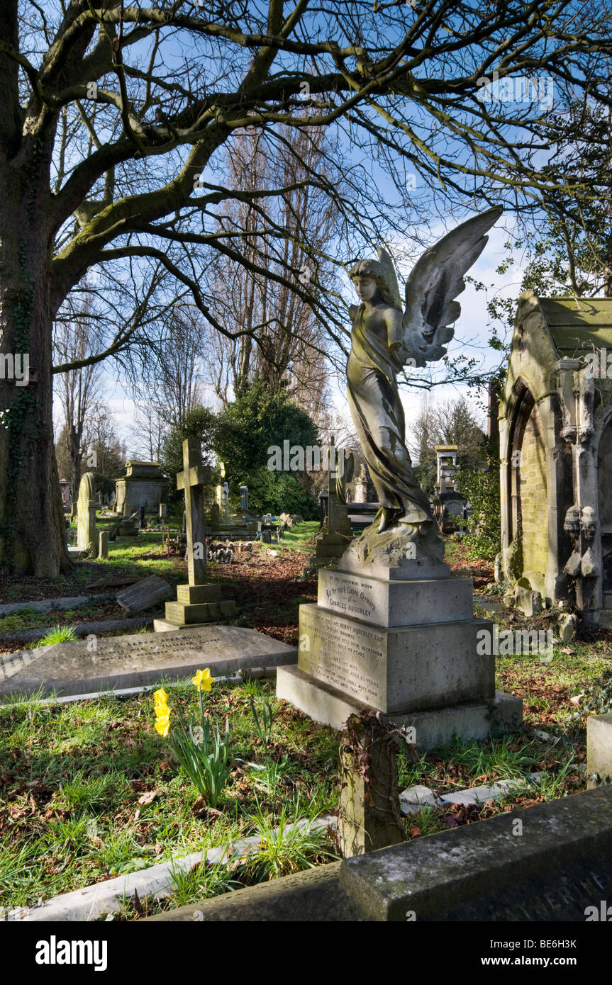 Kensal Green Cemetery, London, Regno Unito Foto Stock