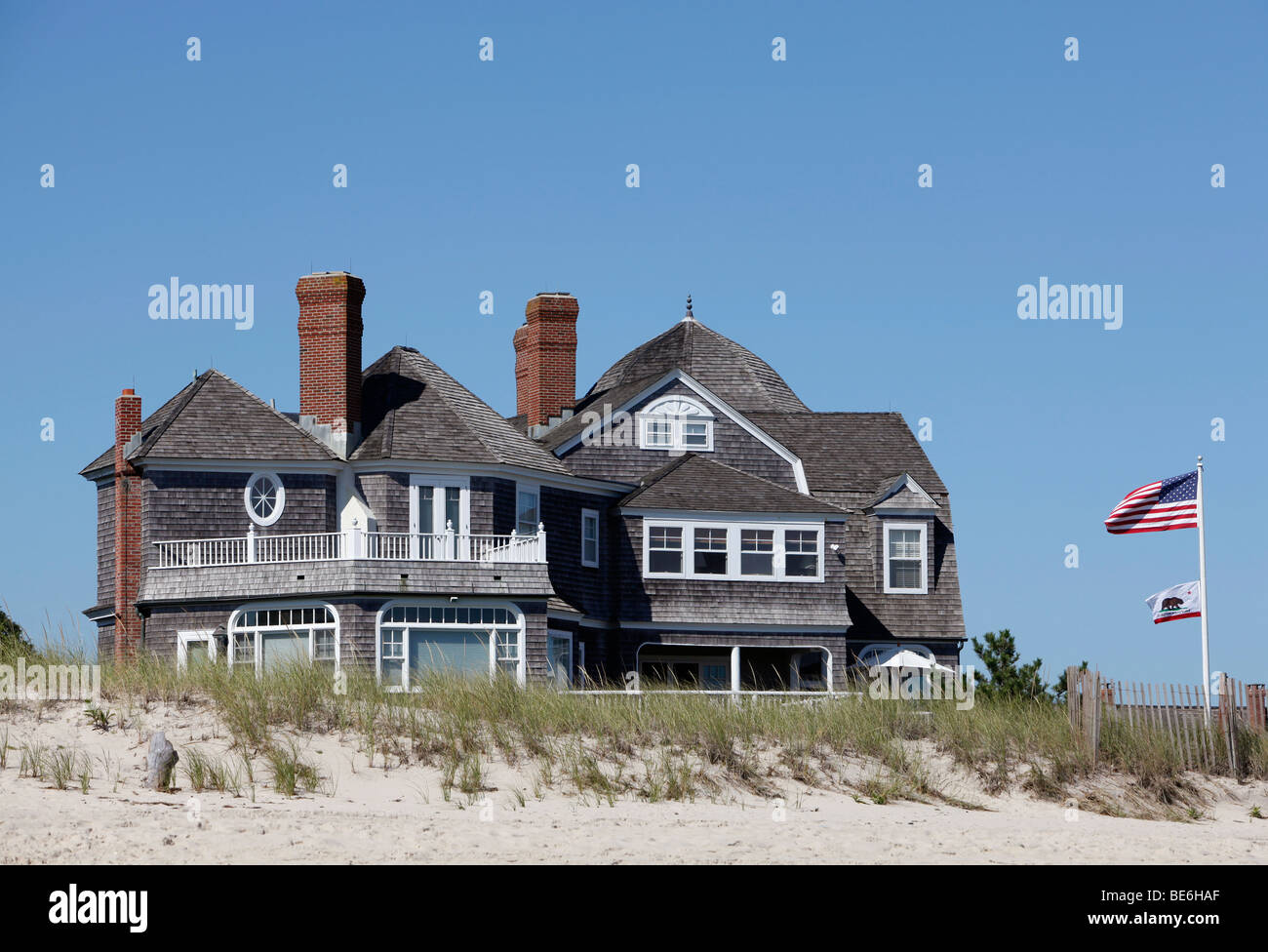 Big beach house, Southhampton, New York Foto Stock