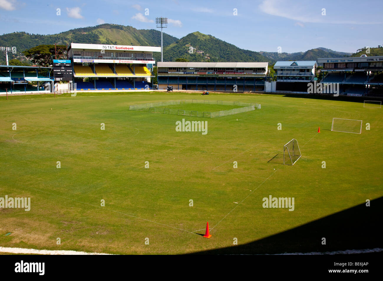 Queens Park Cricket Club nel porto di Spagna Trinidad Foto Stock