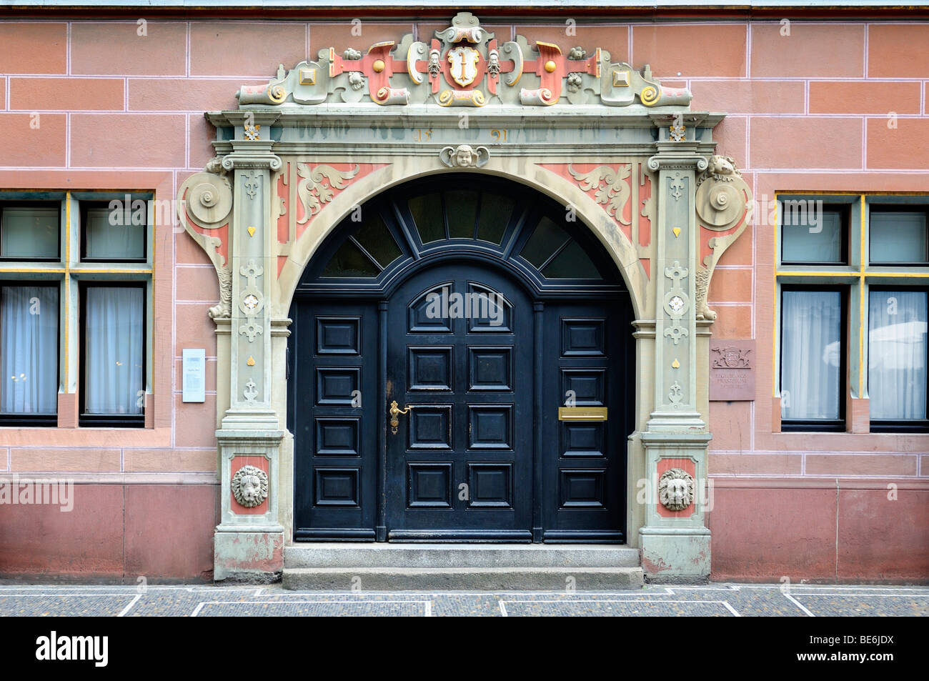 Portale del governo del governo presidio di Freiburg im Breisgau, Foresta Nera, Baden-Wuerttemberg, Germania, Europa Foto Stock