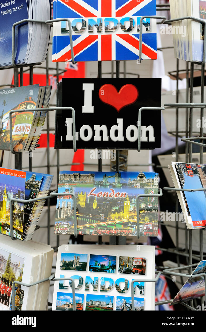 Cartoline e biglietti di auguri di Londra, Inghilterra, Regno Unito, Europa Foto Stock