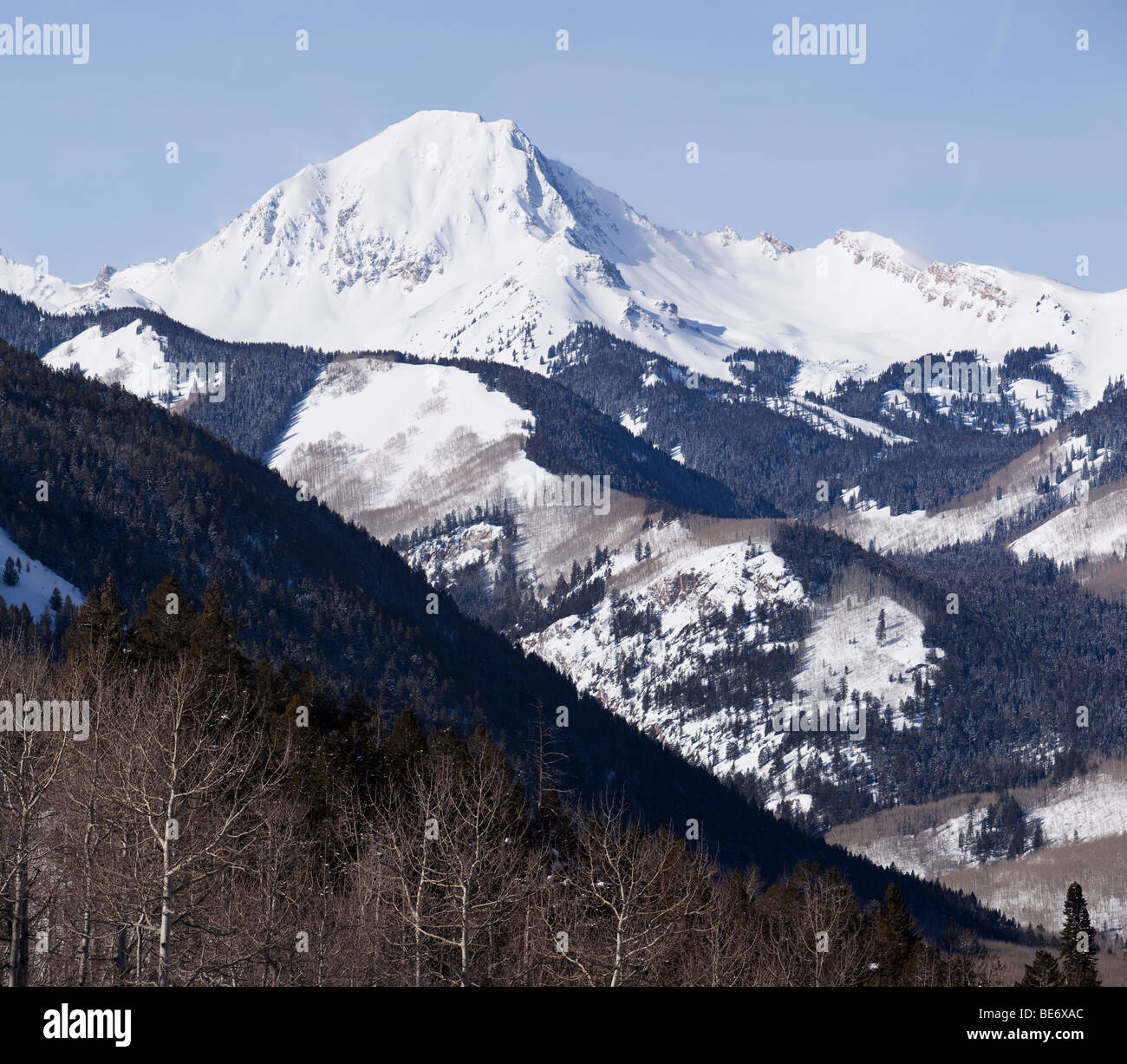 Colorado Mountain Wilderness con Mt Daly Foto Stock