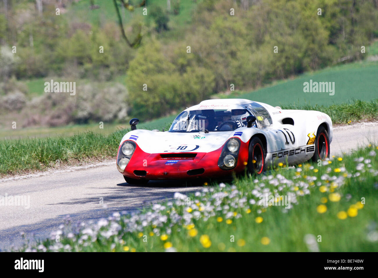 Porsche 910, costruito nel 1967, rally Langenburg storica 2009, Langenburg, Baden-Wuerttemberg, Germania, Europa Foto Stock