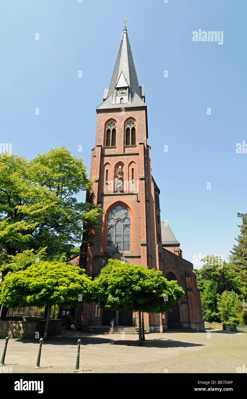 St Michael chiesa cattolica, Langenberg, Velbert, Renania settentrionale-Vestfalia, Germania, Europa Foto Stock