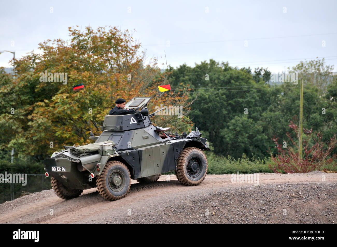 Militare inglese Ferret Scout veicolo blindato Foto Stock