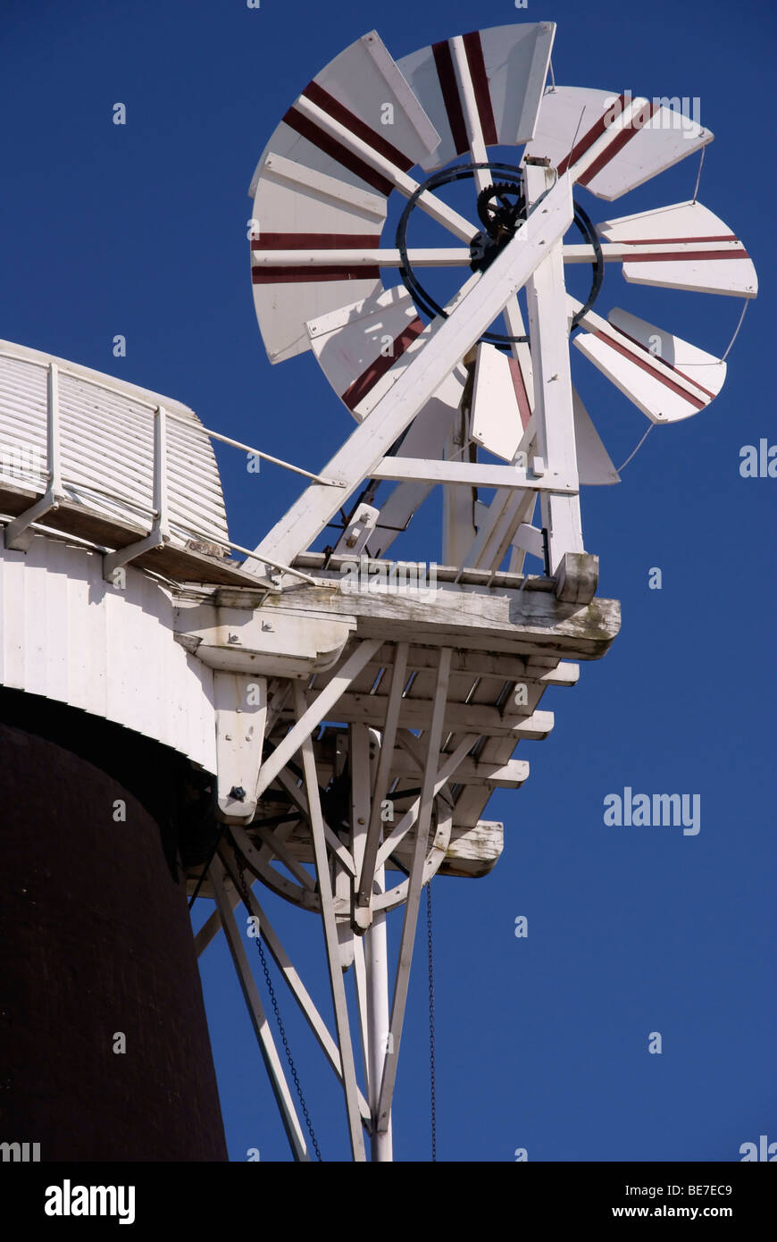 Bracci Berney Windmill ventola dettagli della coda Foto Stock