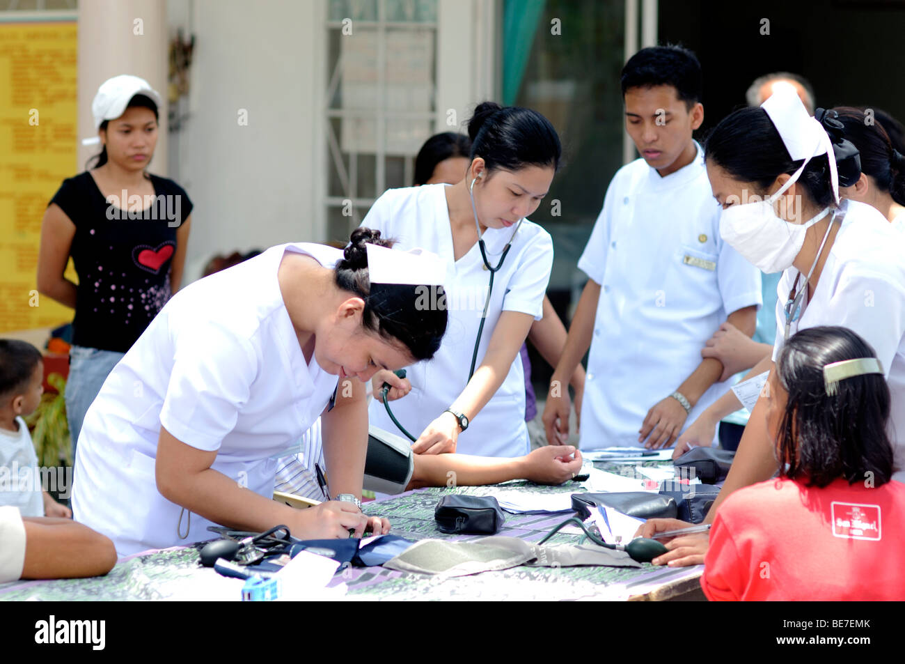 Servizi medici gratuiti baclayon bohol filippine Foto Stock