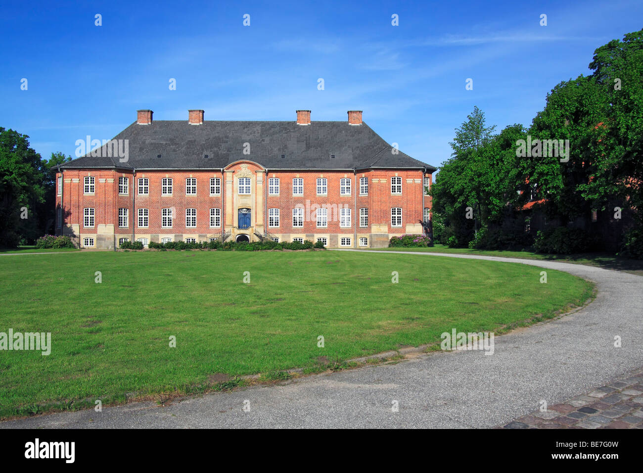 Manor, Schloss Borstel castello, il centro di ricerche mediche Borstel, Stormarn distretto, Schleswig-Holstein, Germania, Europa Foto Stock