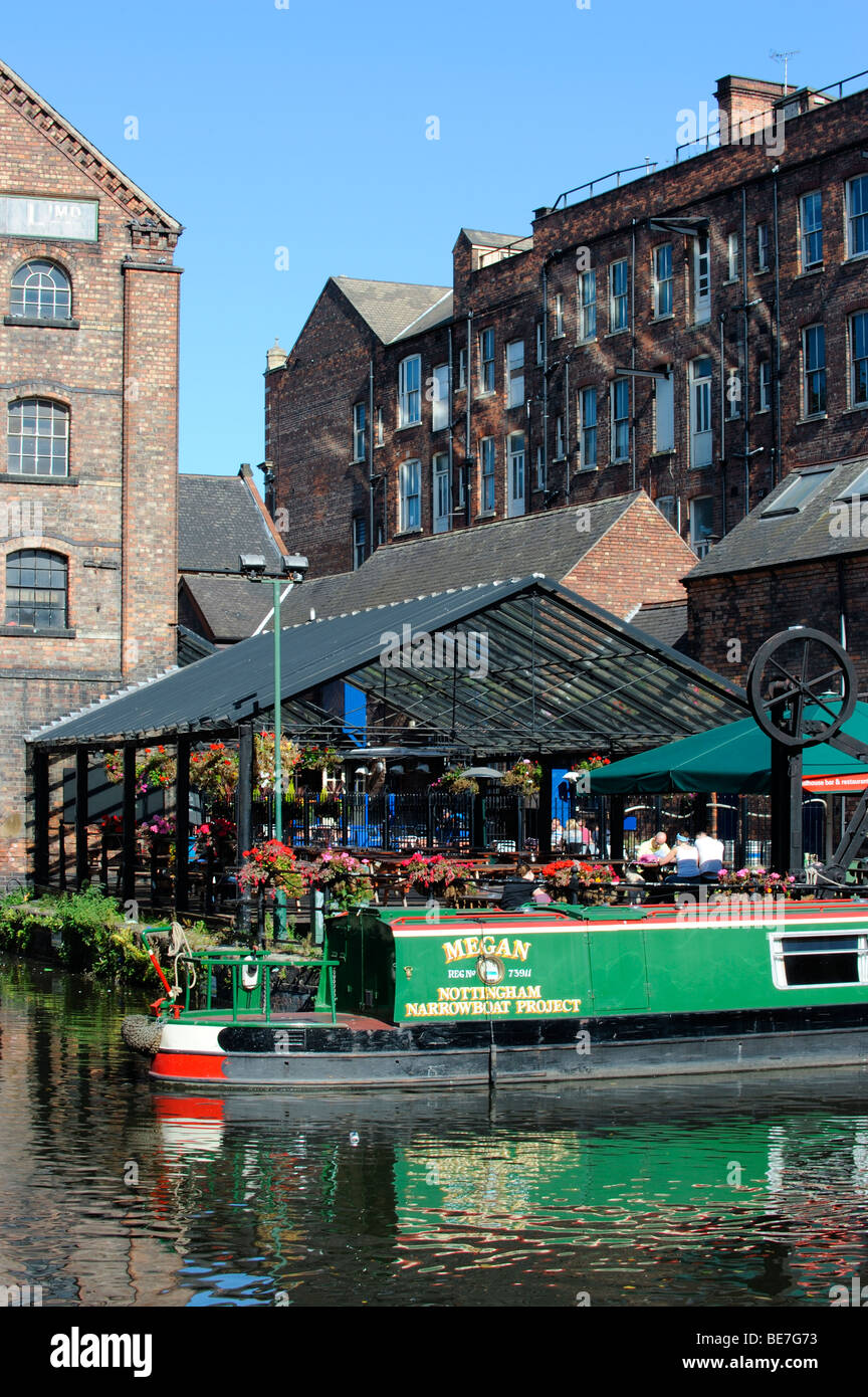 Il Canal House nel bacino del canale sul fiume Leen a Nottingham Foto Stock