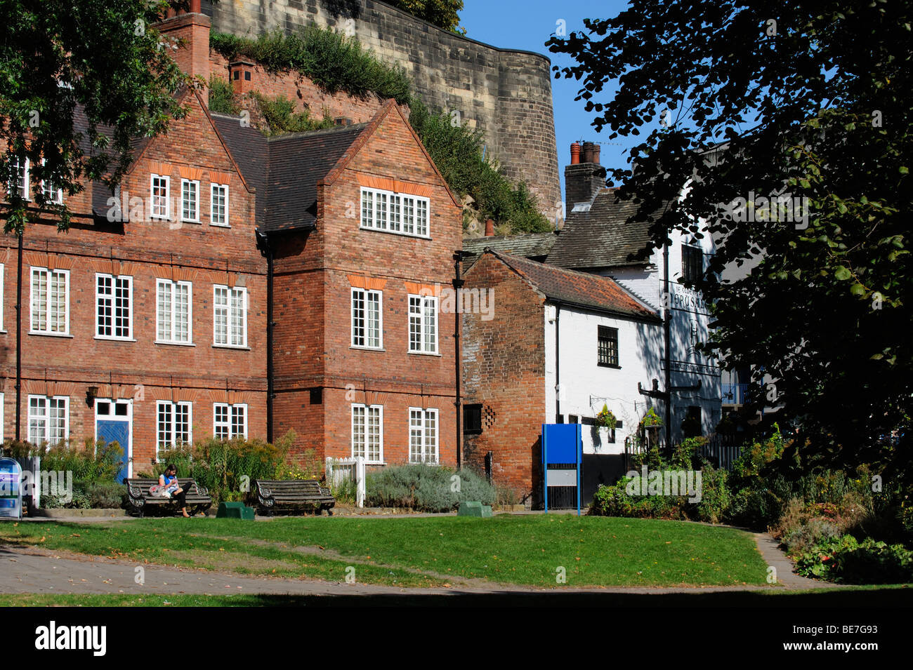 I tini di filtrazione Museo cantiere sotto le mura del castello di Nottingham, Nottinghamshire, Inghilterra Foto Stock