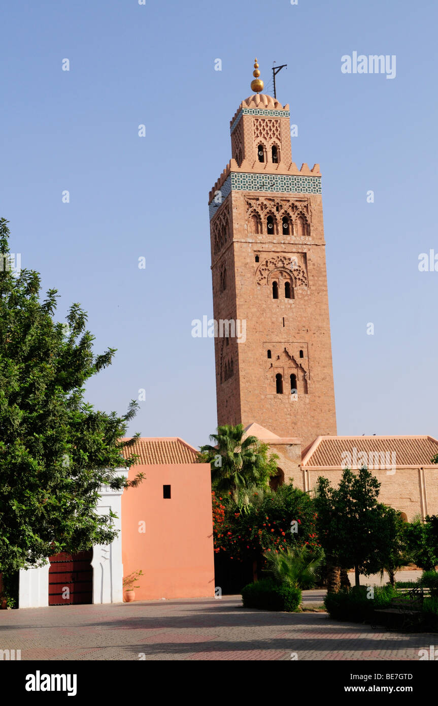 La Moschea di Koutoubia, Marrakech marocco Foto Stock