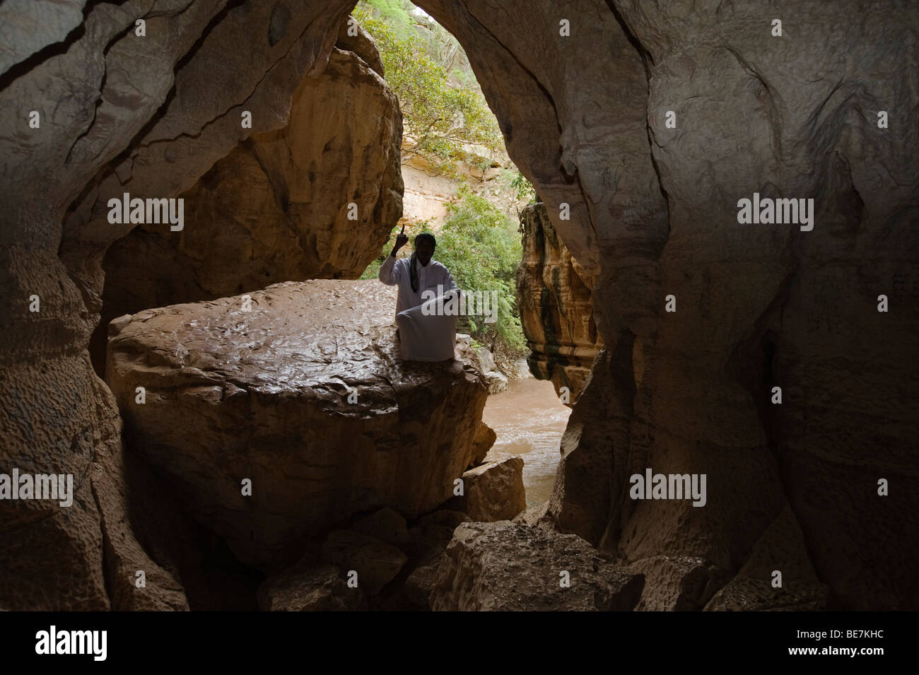 Adoratore di Sof Omar Grotta, Etiopia Foto Stock