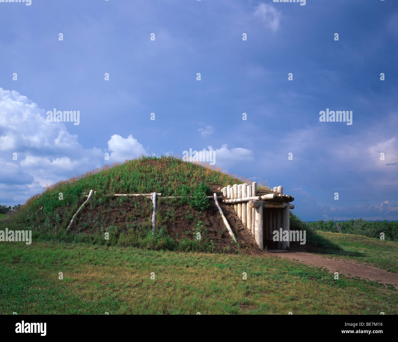 Indian Mound presso l' Università di Maria Bismarck Nord Dakota USA, da Gary un Nelson Foto Stock
