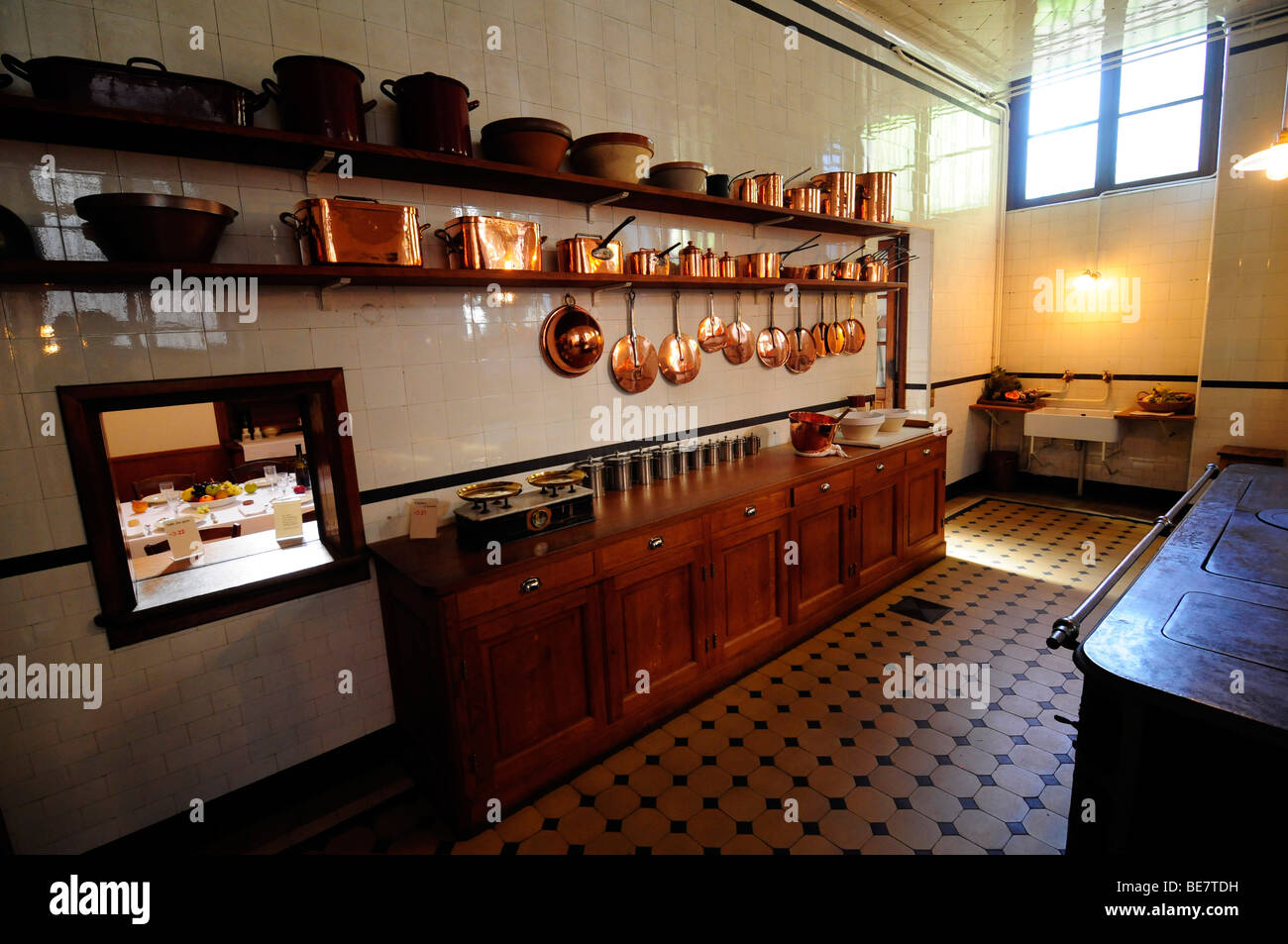 Interno del museo Nissim de Camondo, un ben conservato del XIX secolo la proprietà borghese nel centro di Parigi, Francia. Foto Stock