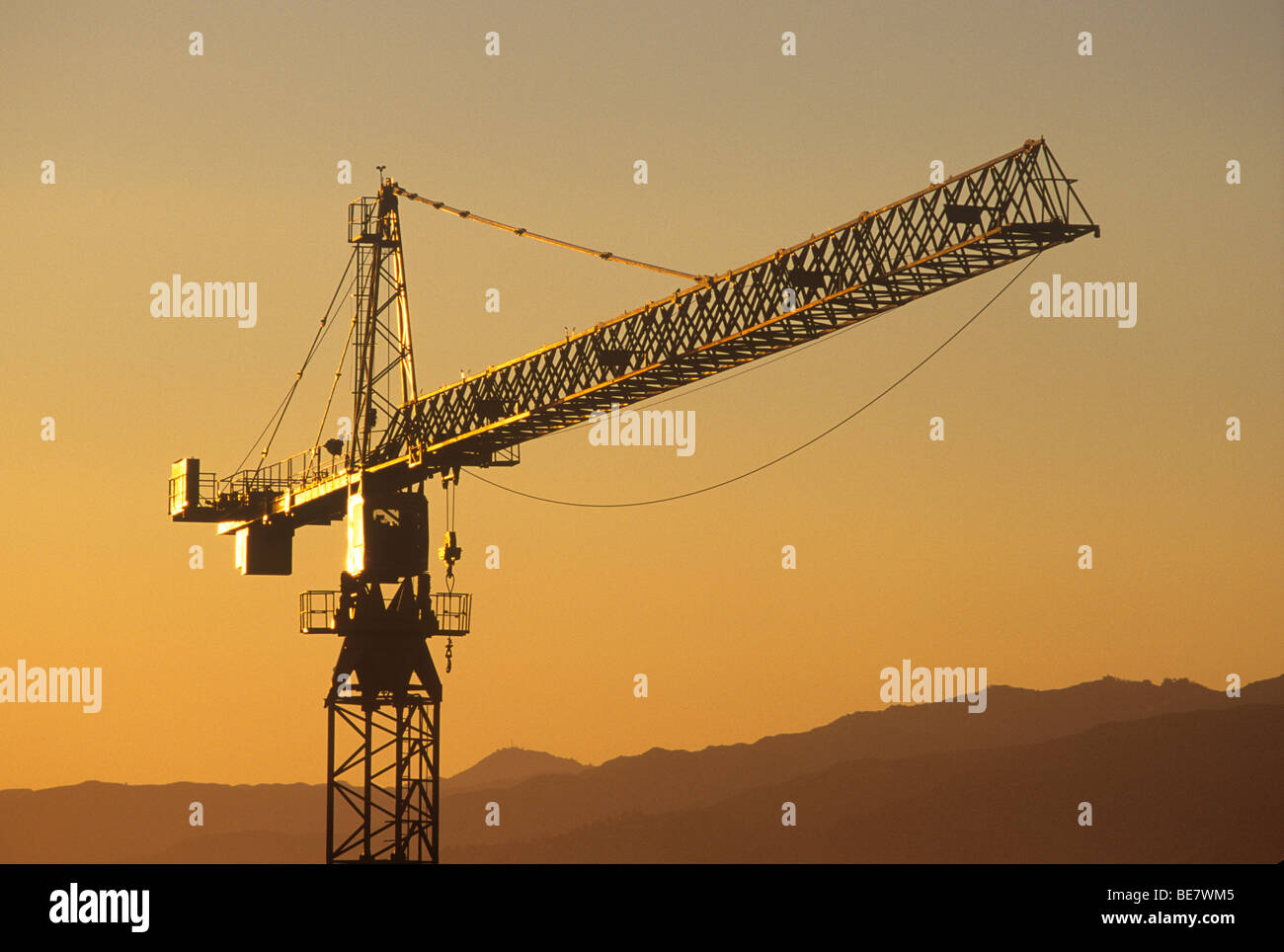 Gru da cantiere Foto Stock