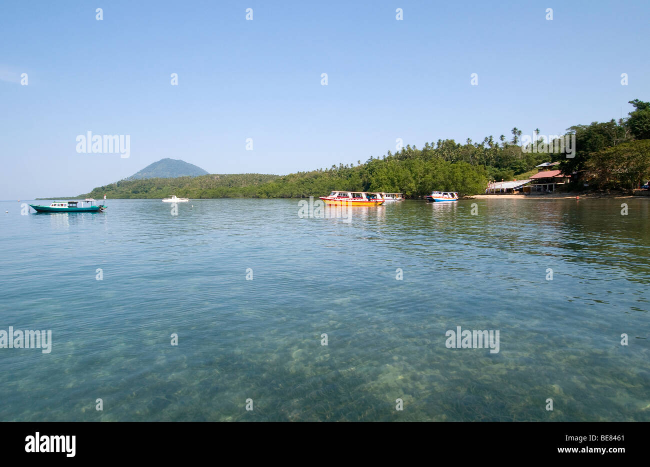 Bunaken Island nel Nord Sulawesi, Indonesia Foto Stock