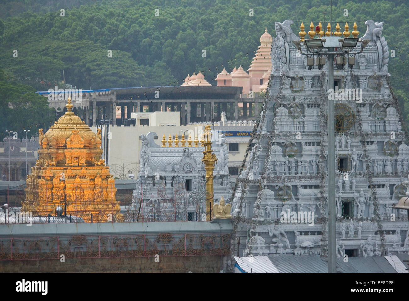 Sri Venkateswara tempio di Tirupati India Foto Stock