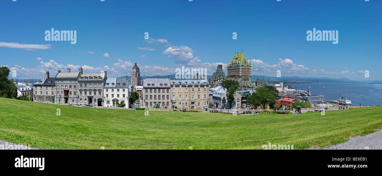 Canada Quebec Quebec City panorama vista sullo skyline dalla Citadelle Foto Stock