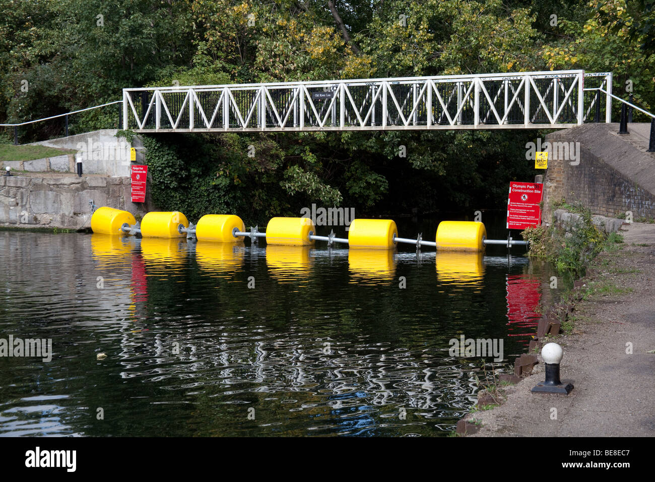 Old Ford Lock, Fiume Lee Stratford, Londra, Inghilterra. Foto Stock