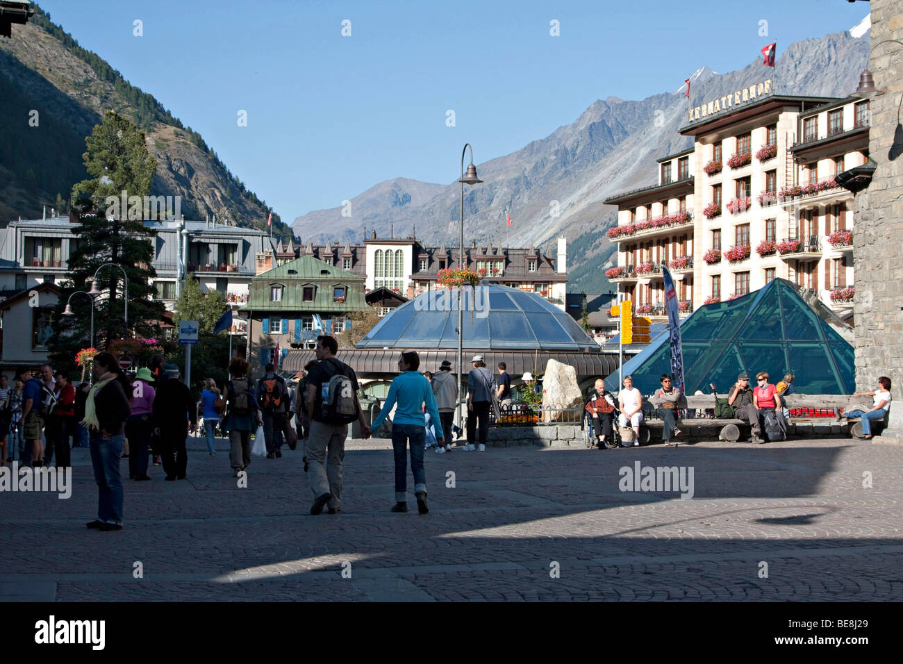 Zermatt Svizzera Europa Foto Stock