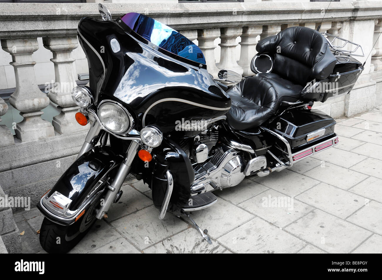 Motocicletta Harley Davidson, Special Edition, 100 anni 1903-2003, London, England, Regno Unito, Europa Foto Stock