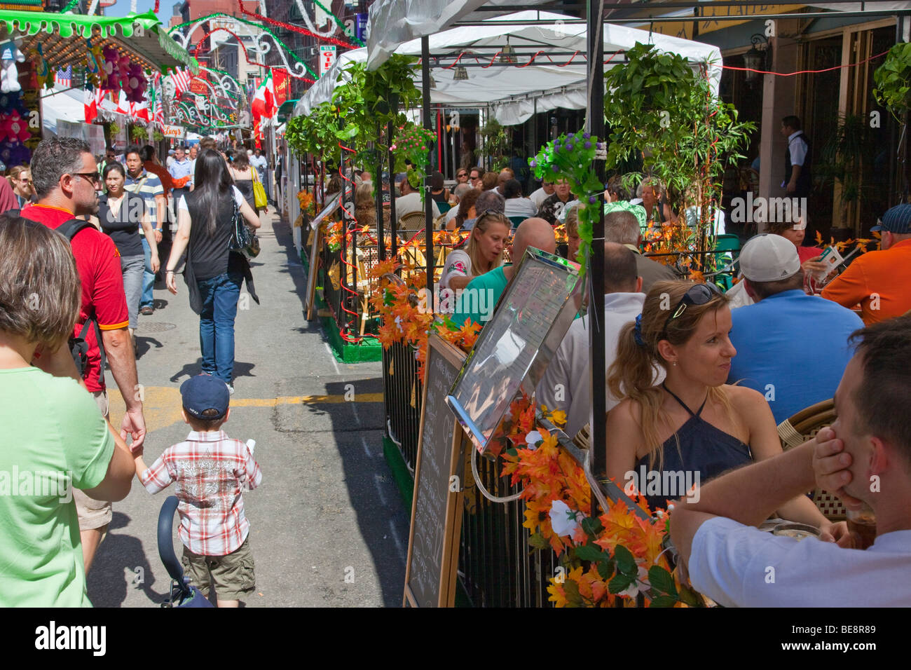 Festa di San Gennaro Festival di Little Itally in New York City Festival di Little Italy a New York City Foto Stock